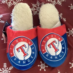 Texas Rangers Red and Blue Slippers